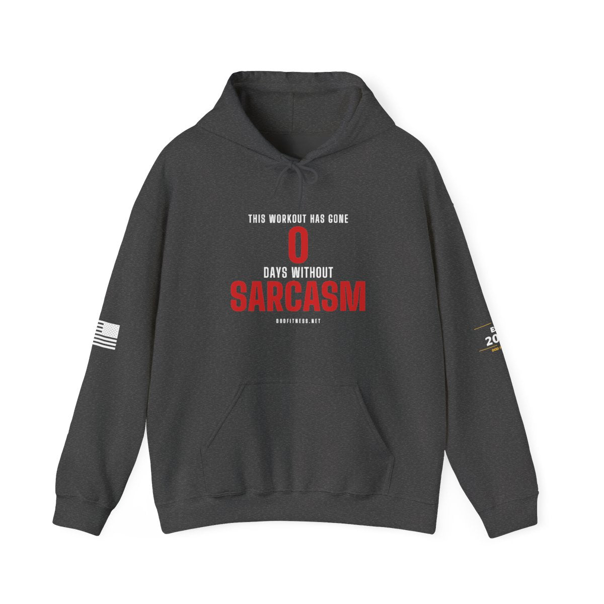 DoD Fitness - 0 Days Sarcasm Hoodie