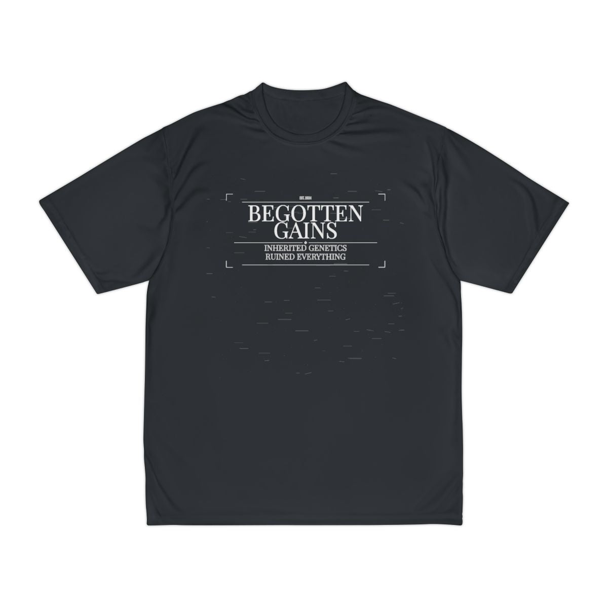 Begotten Gains - Iron Devotion moisture wicking shirt in Black - funny gym shirt by DoD Fitness