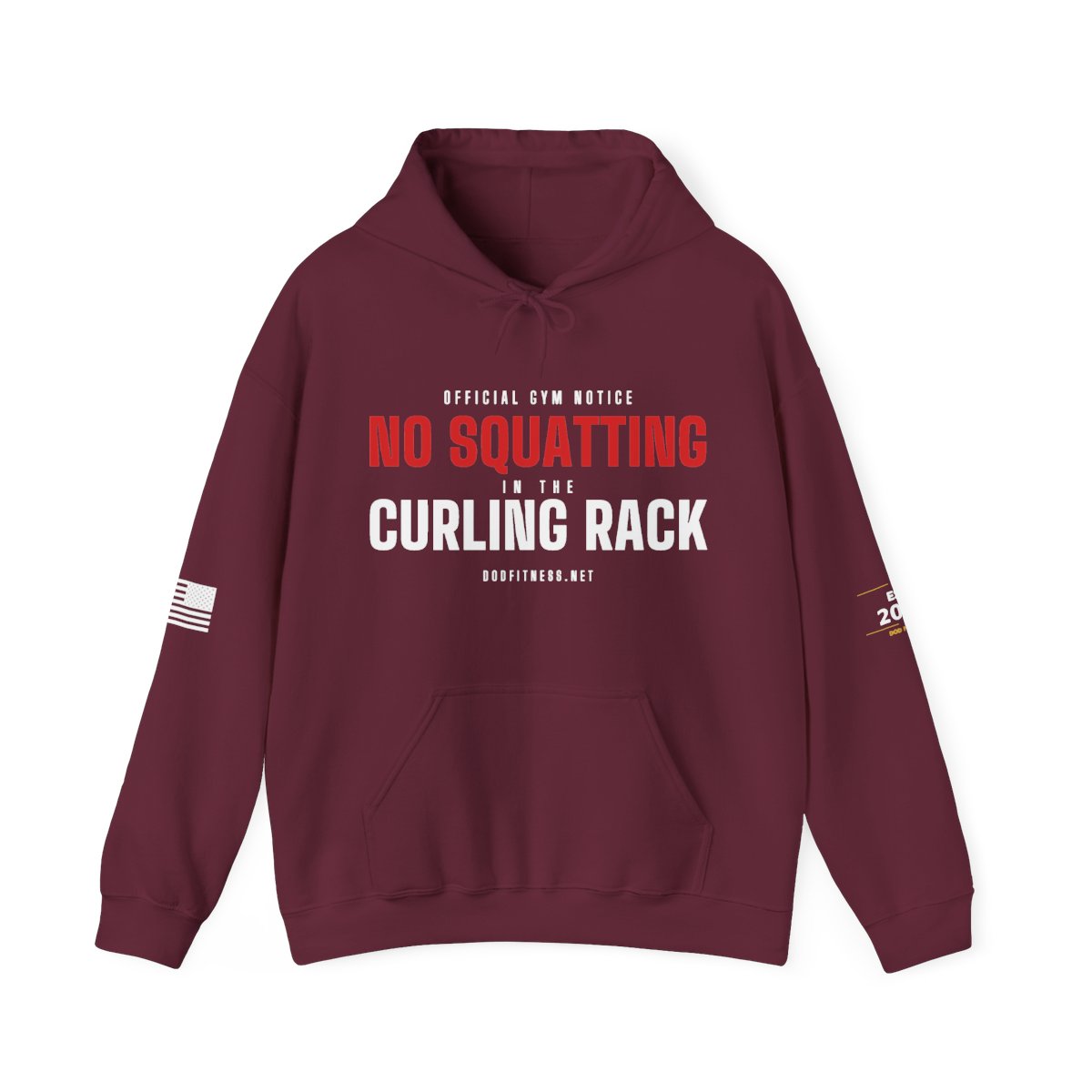 DoD Fitness - Curling Rack Hoodie