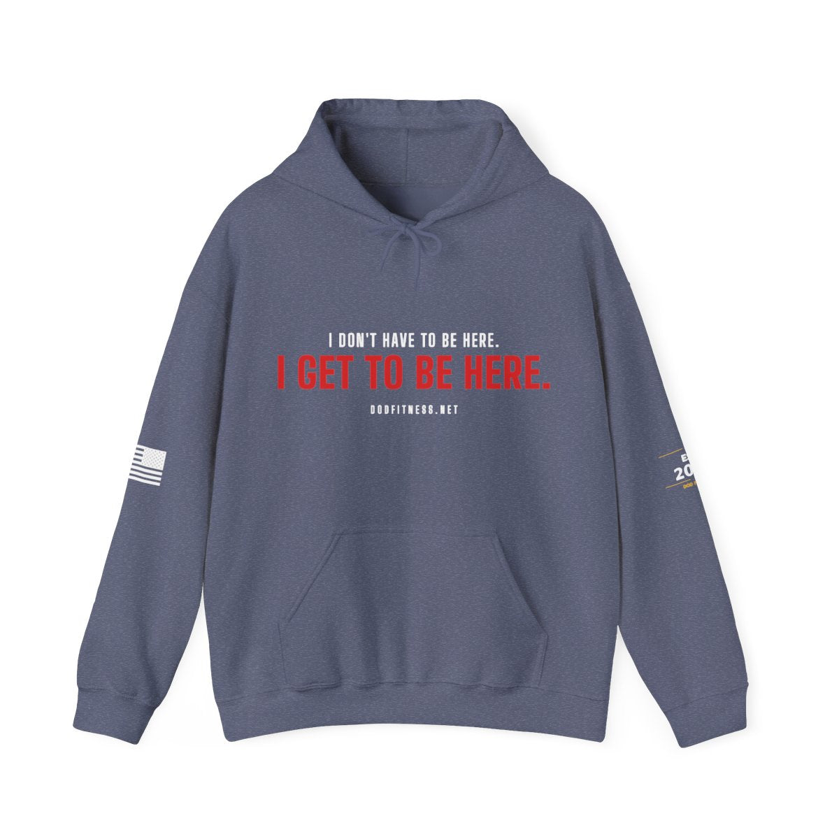 Have Get hoodie in Heather Navy - funny gym hoodie by DoD Fitness