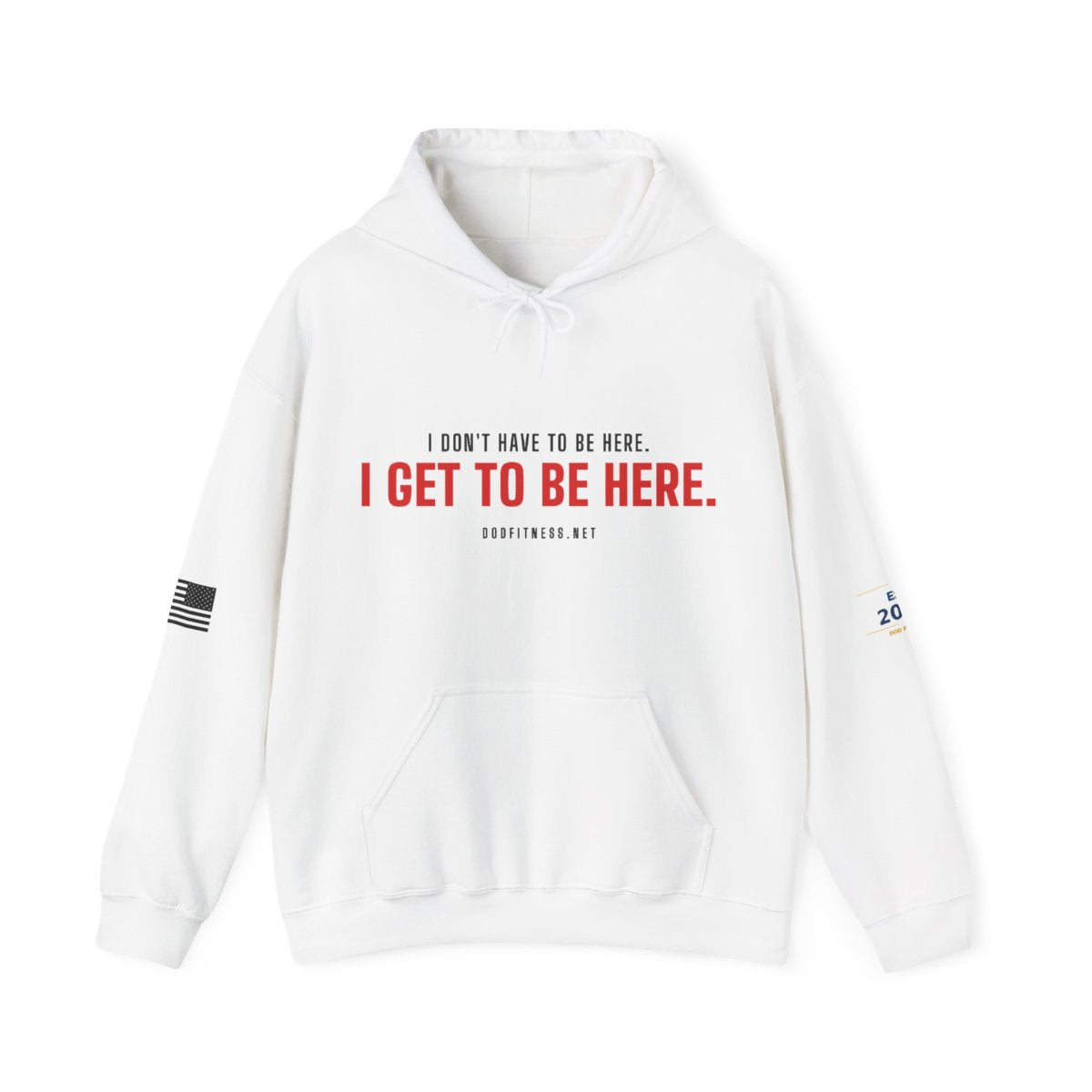 Have Get hoodie in White - funny gym hoodie by DoD Fitness