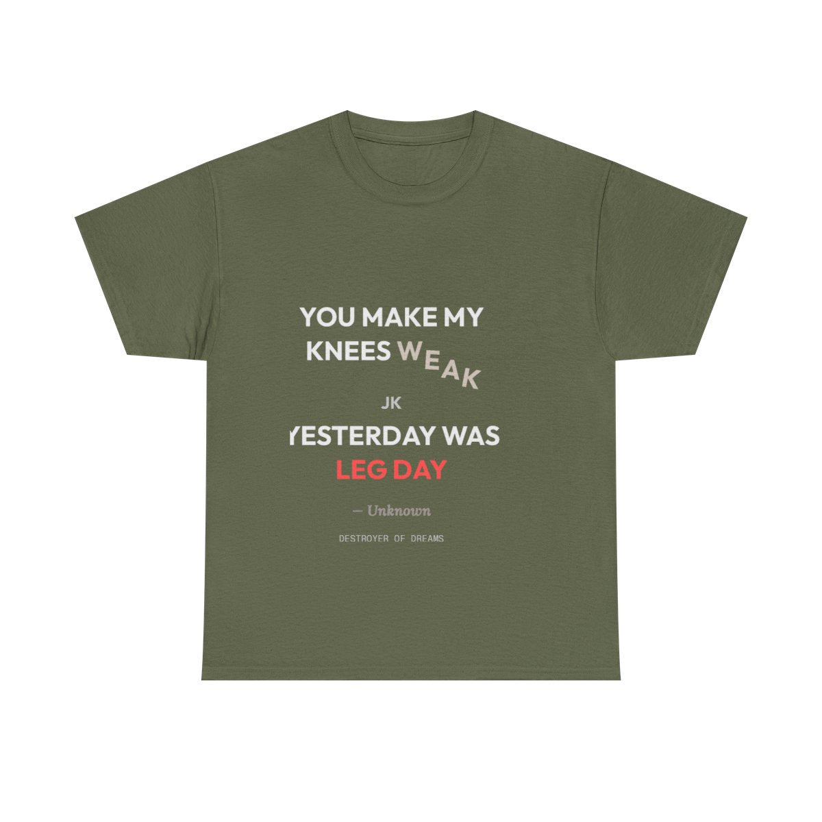 DoD Fitness - Knees Weak Women's Tee