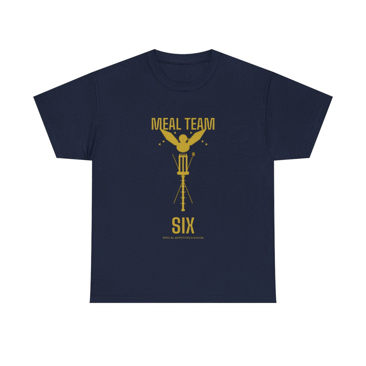 MEAL Team 6 - Deploy the Fork women's tee in Navy - funny gym shirt by DoD Fitness