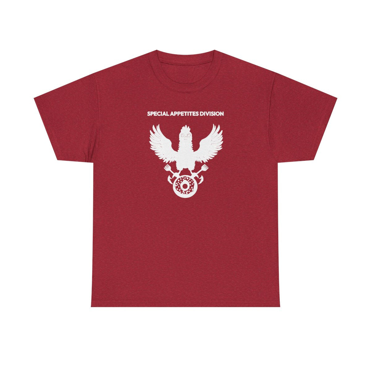 Meal Team Six women's tee in Antique Cherry Red - funny gym shirt by DoD Fitness