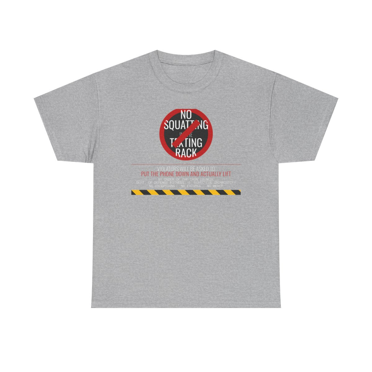DoD Fitness - No Squatting Texting Rack Women's Tee