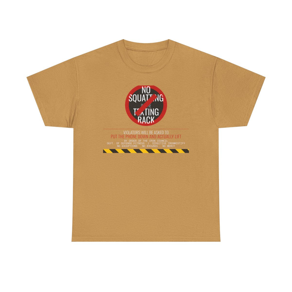 DoD Fitness - No Squatting Texting Rack Women's Tee