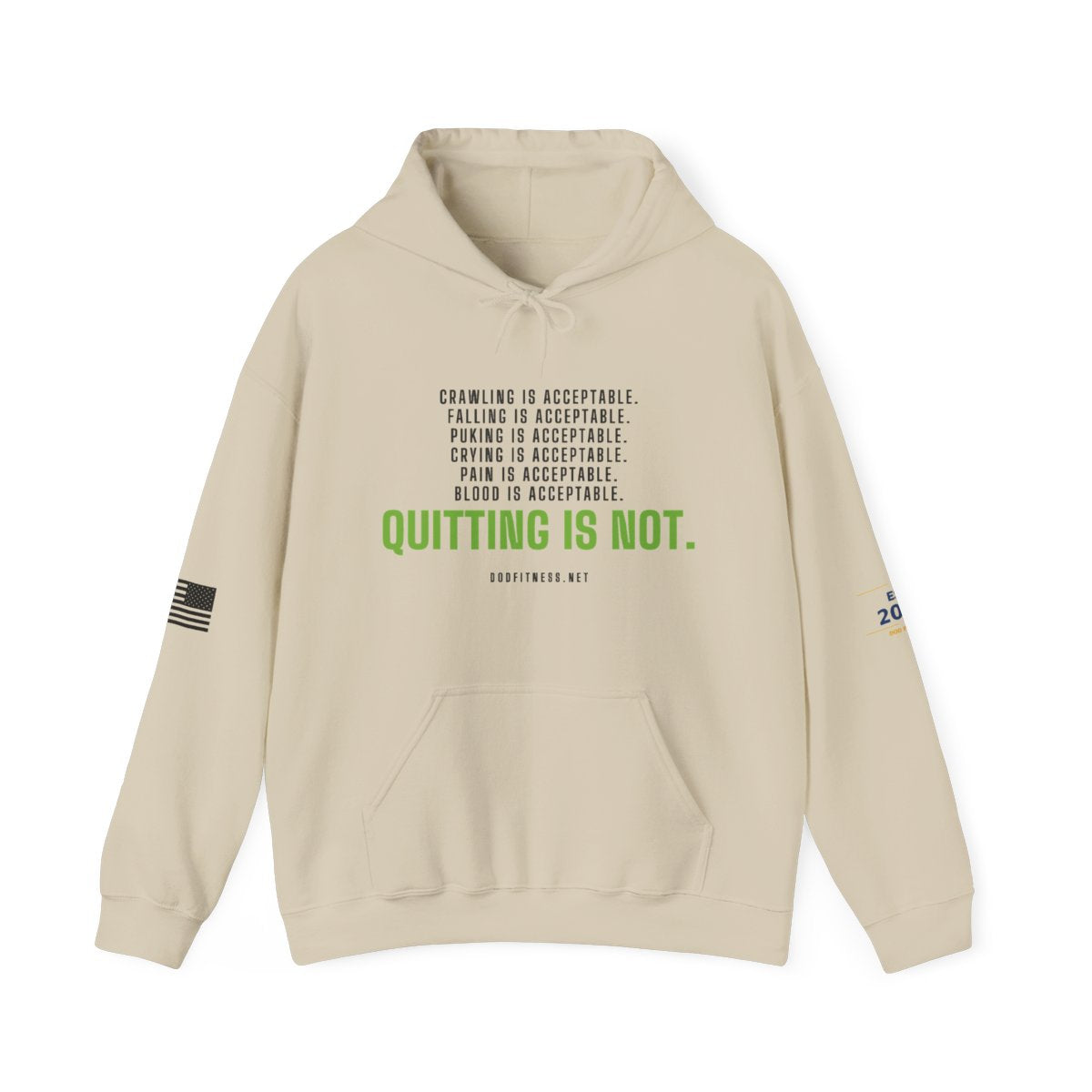 DoD Fitness - Quitting Is Not Hoodie