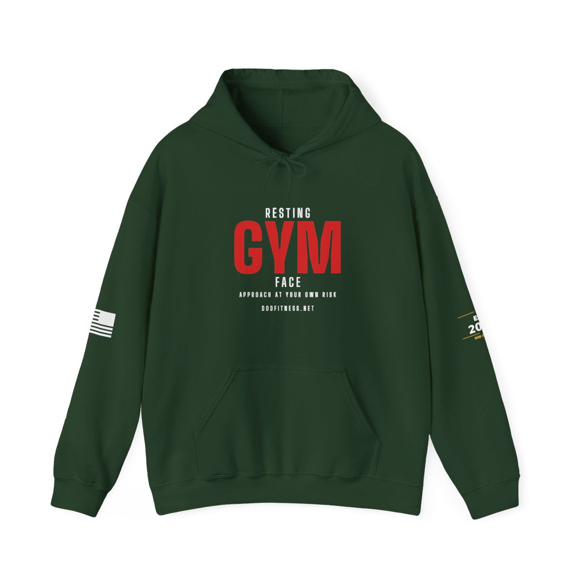 DoD Fitness - Resting Gym Face Hoodie