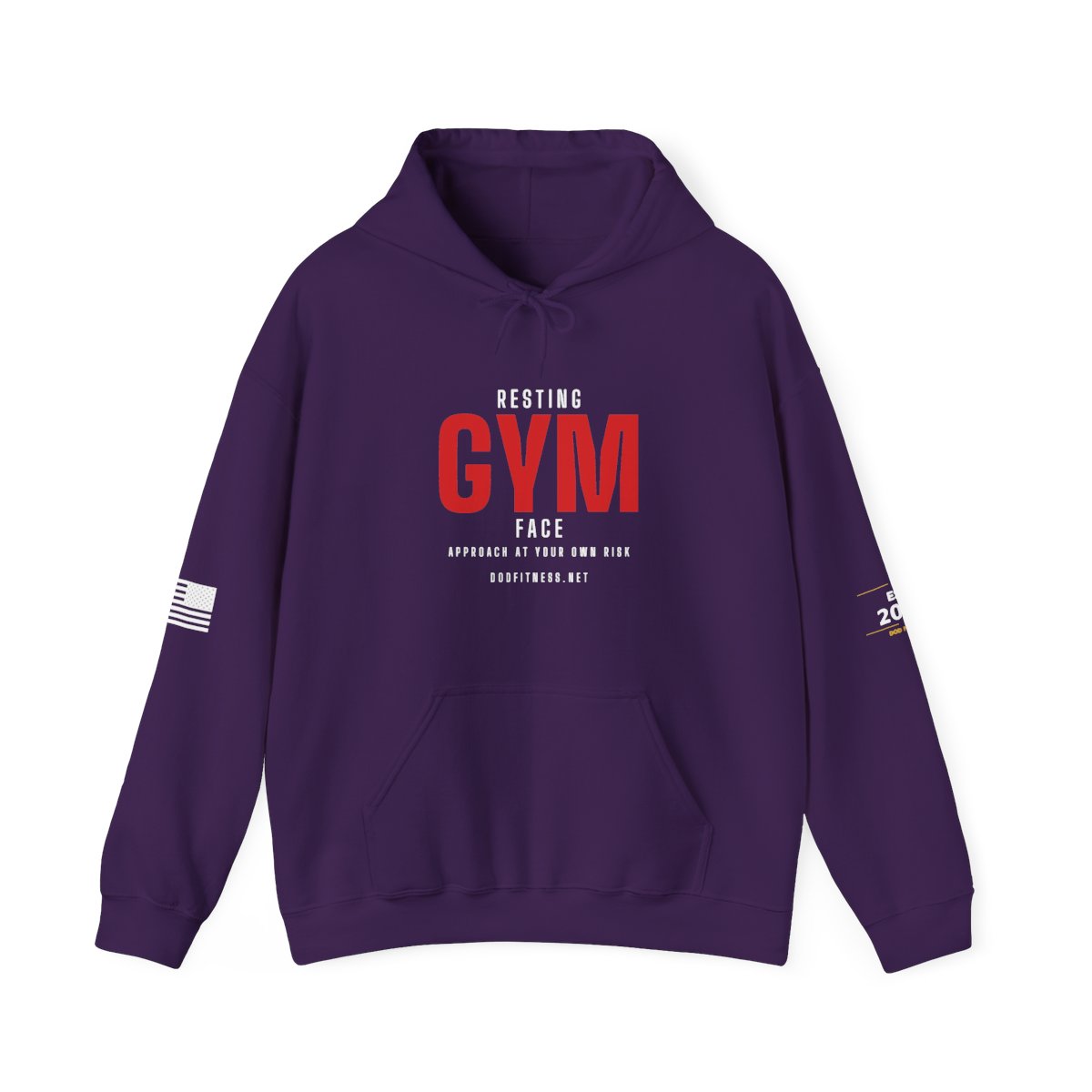 DoD Fitness - Resting Gym Face Hoodie