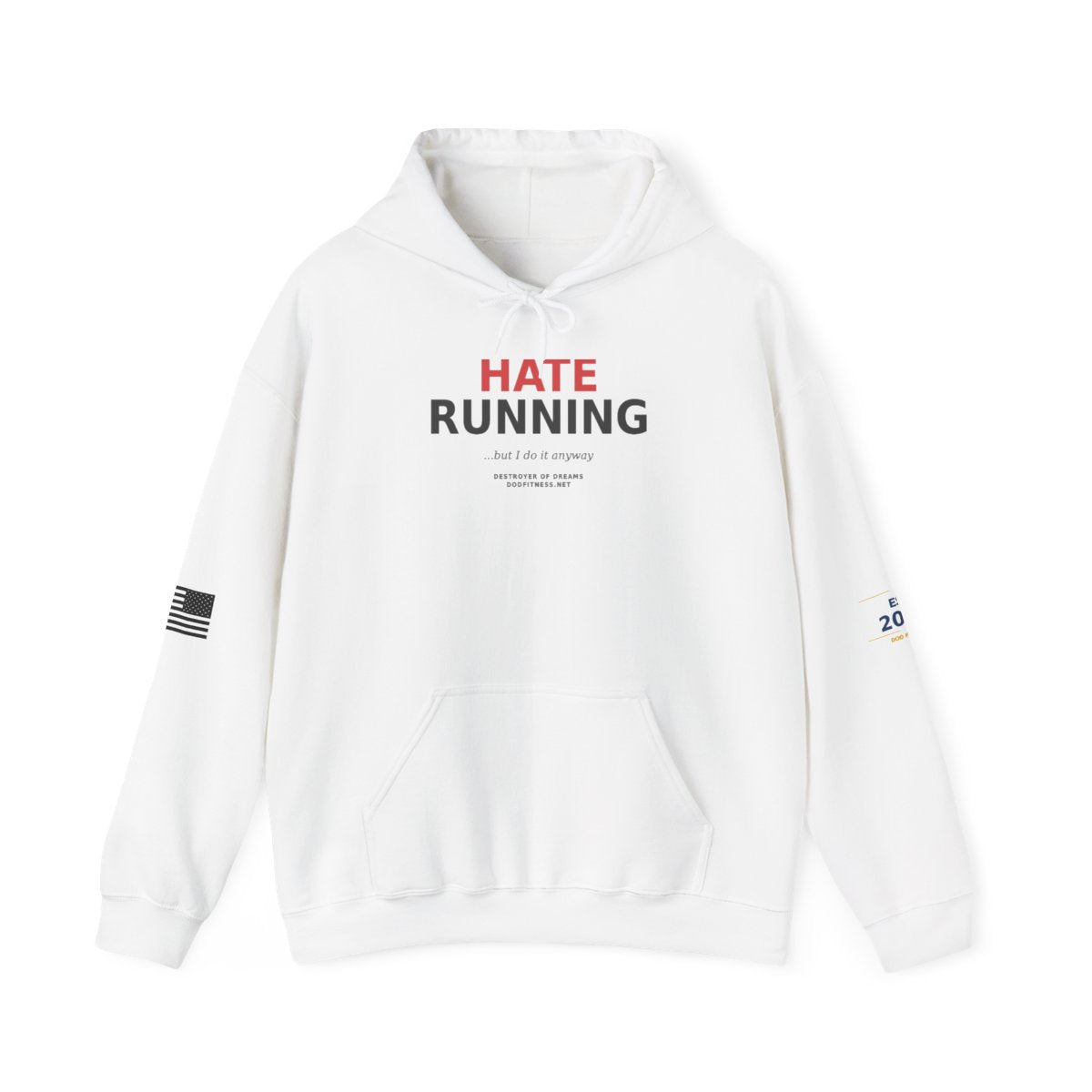 Still Not Running - Anti Cardio Hoodie in White