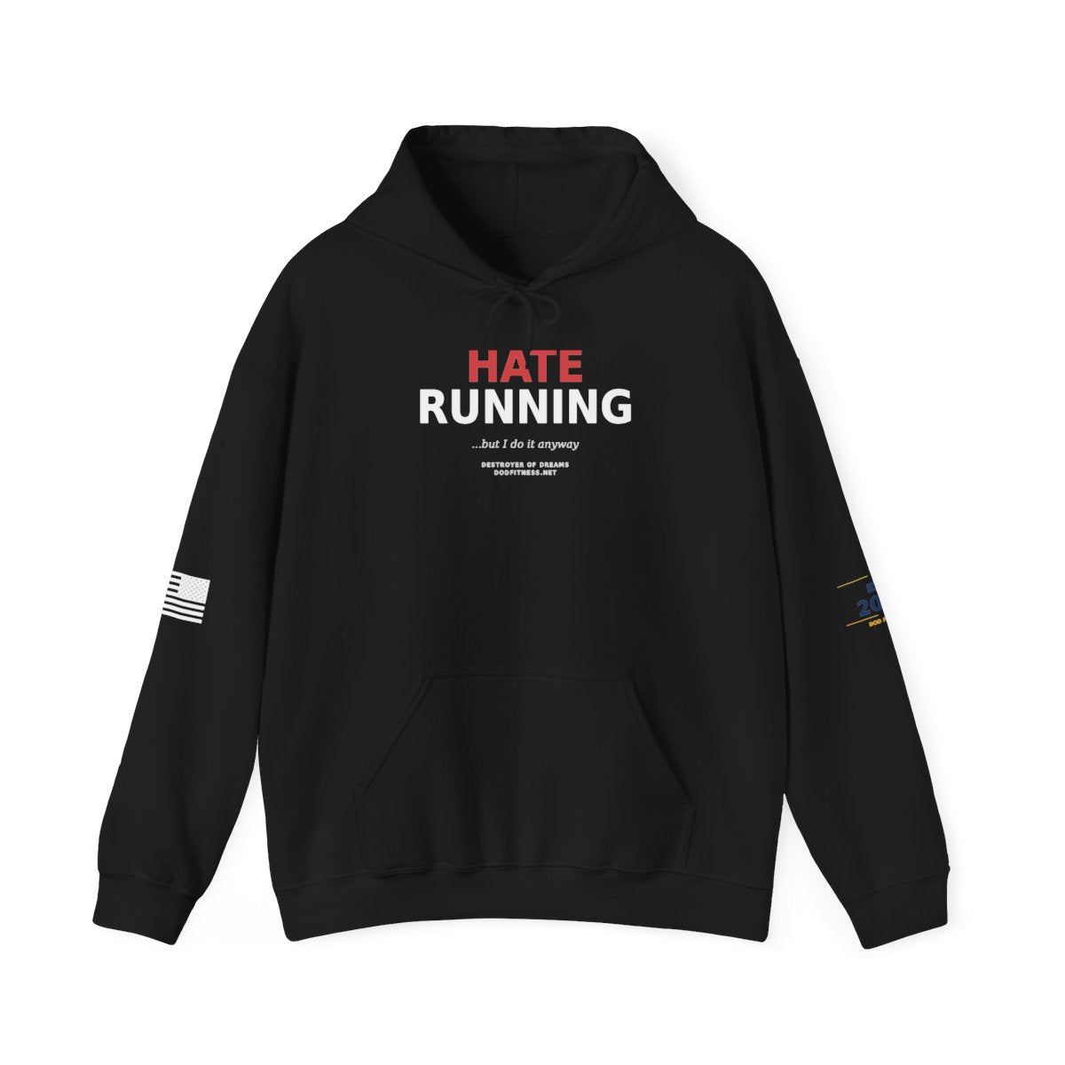 Still Not Running - Anti Cardio Hoodie in Black