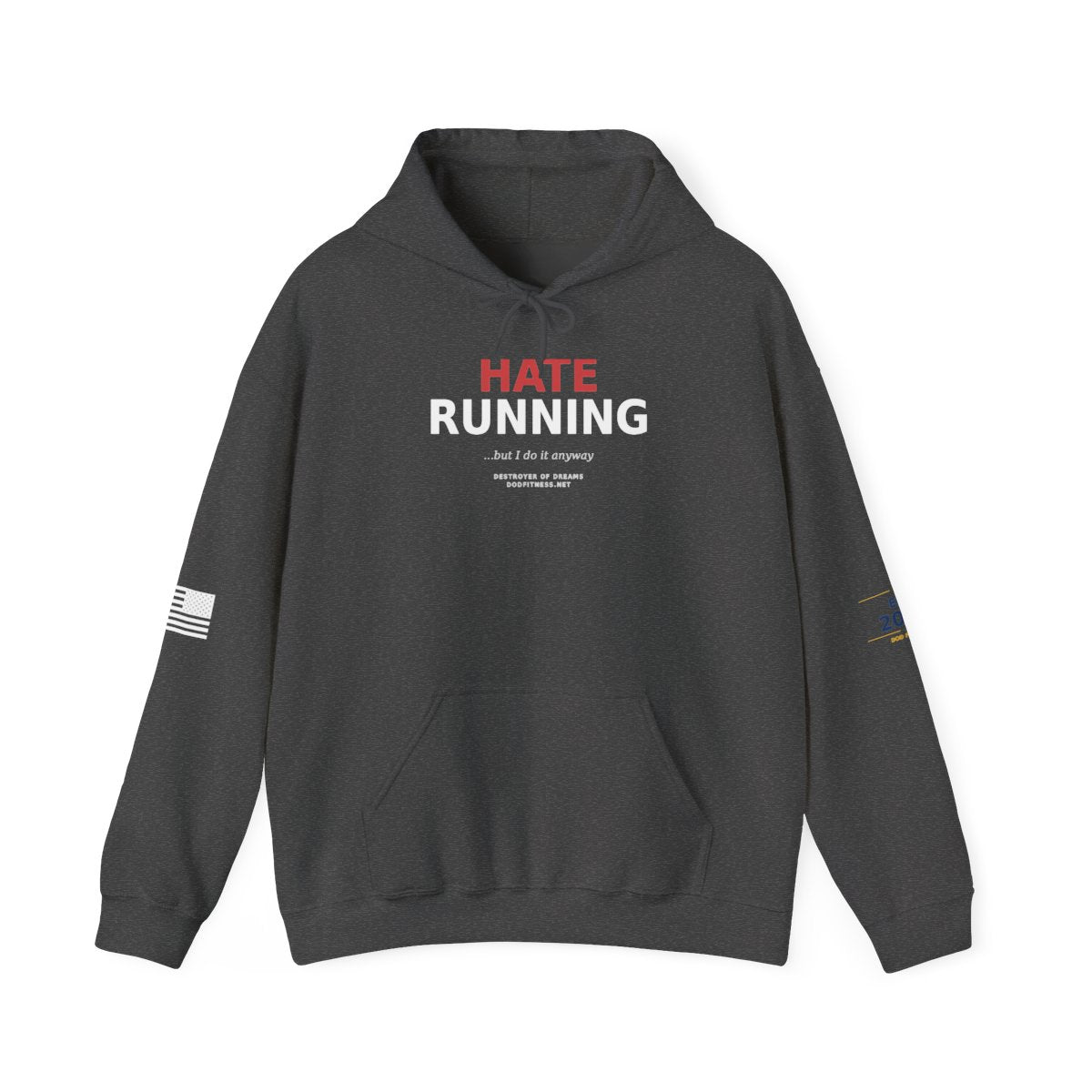 Still Not Running - Anti Cardio Hoodie in Dark Heather