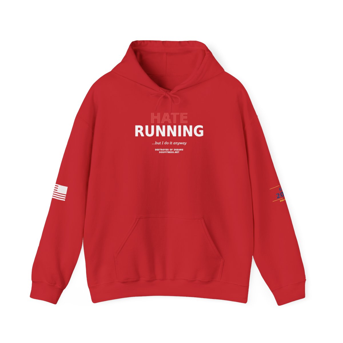 Still Not Running - Anti Cardio Hoodie in Red