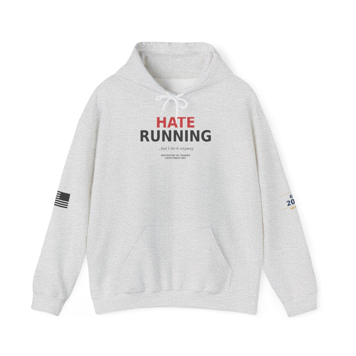 Still Not Running - Anti Cardio Hoodie in Ash