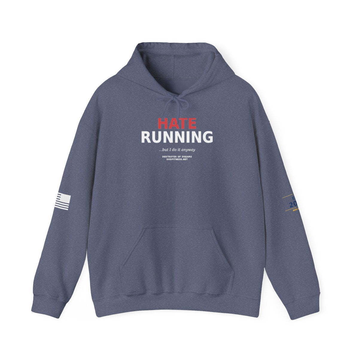 Still Not Running - Anti Cardio Hoodie in Heather Navy