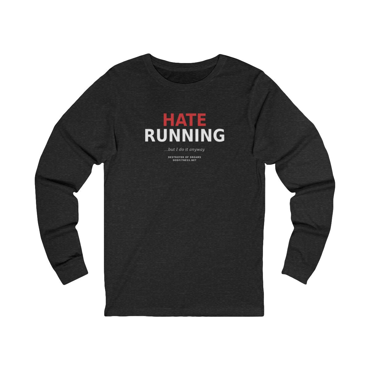 Still Not Running - Anti Cardio LS in Dark Grey Heather