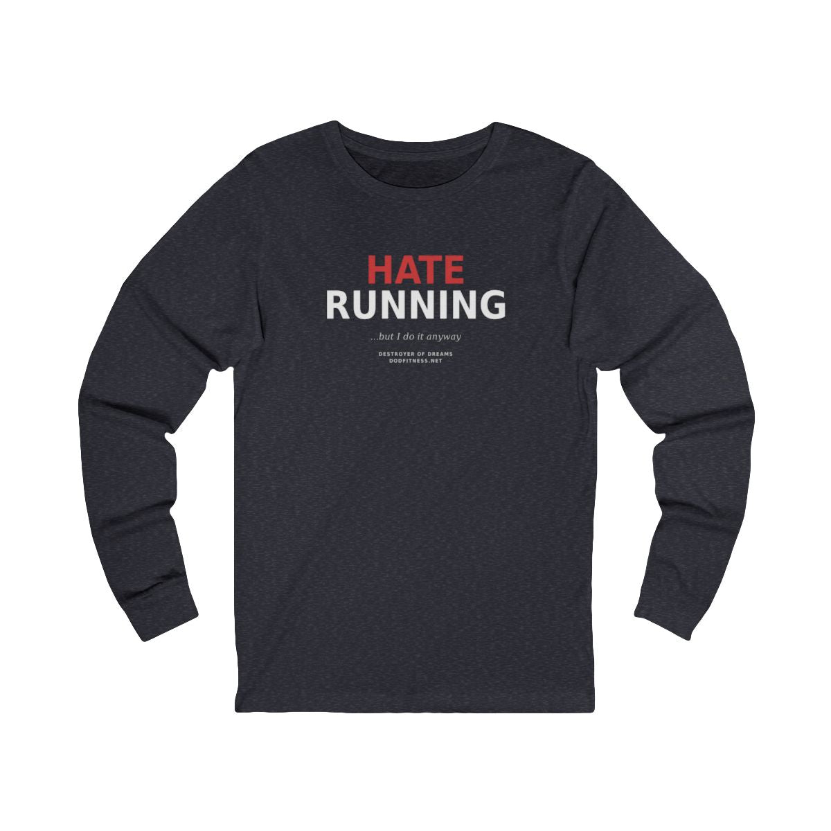 Still Not Running - Anti Cardio LS in Heather Navy