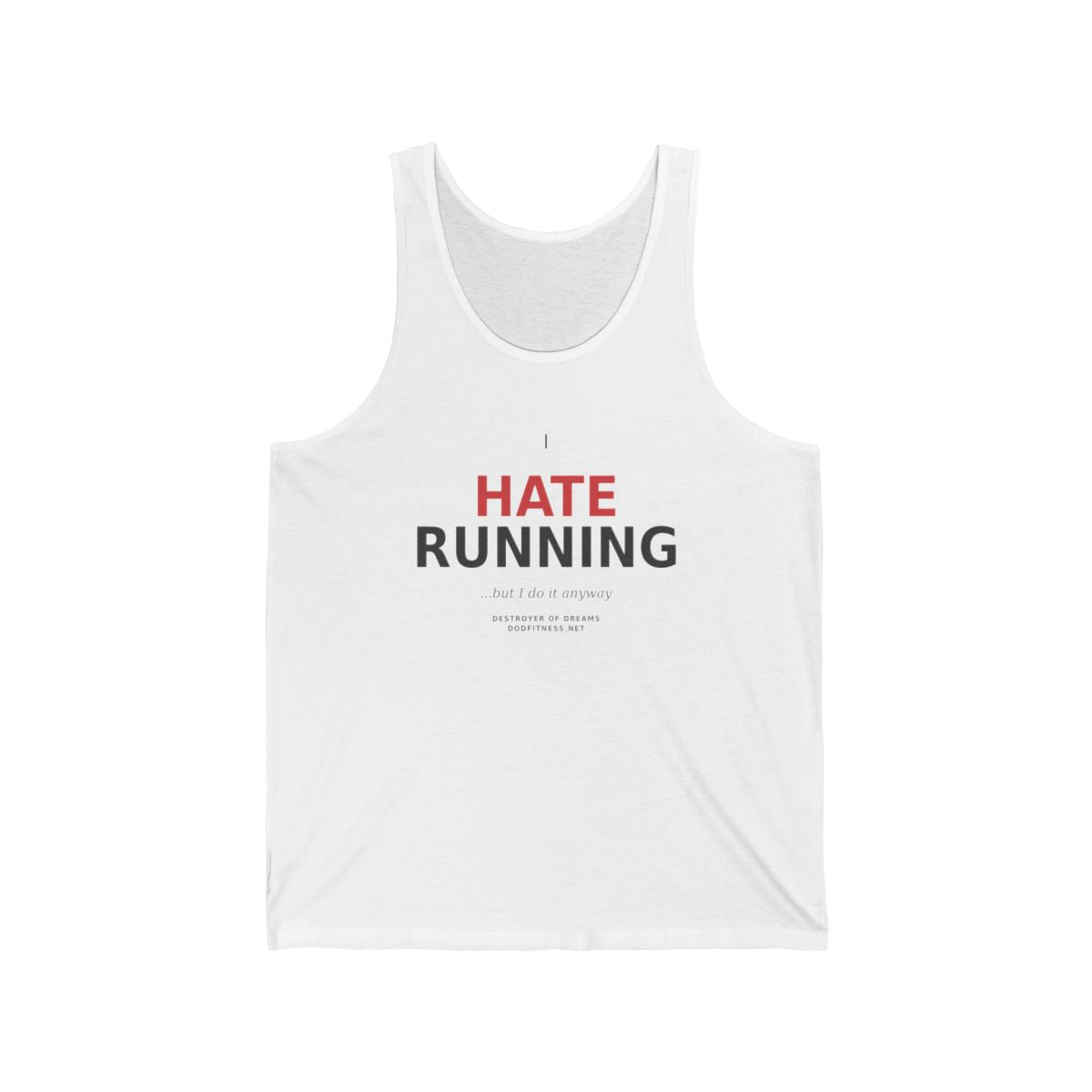 Still Not Running - Anti Cardio MensTank in White