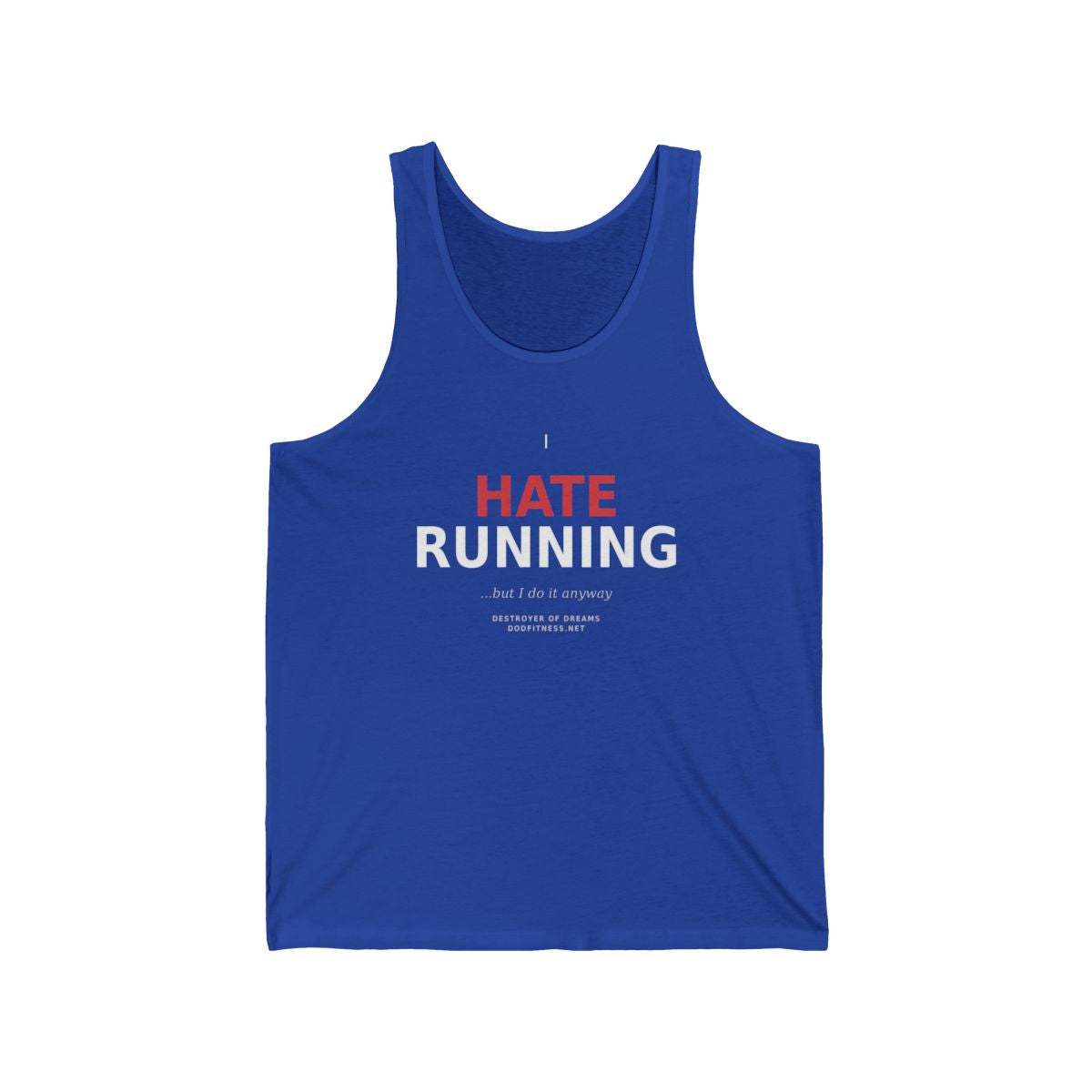 Still Not Running - Anti Cardio MensTank in True Royal