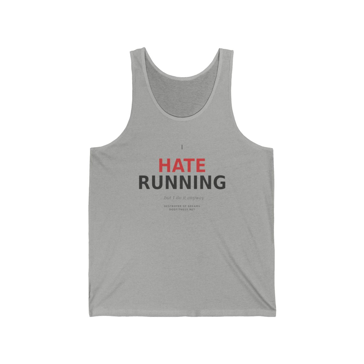 Still Not Running - Anti Cardio MensTank in Athletic Heather