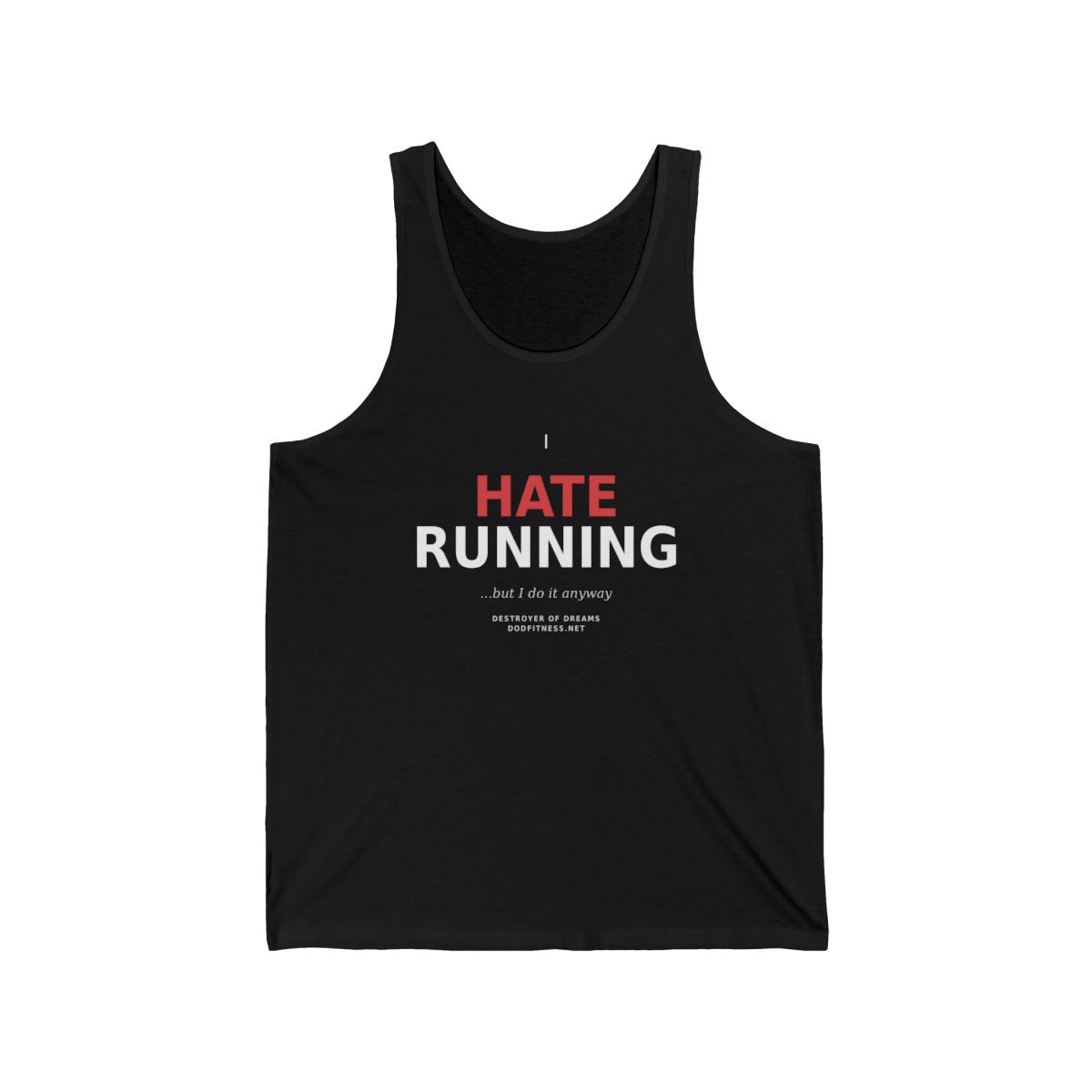 Still Not Running - Anti Cardio MensTank in Black