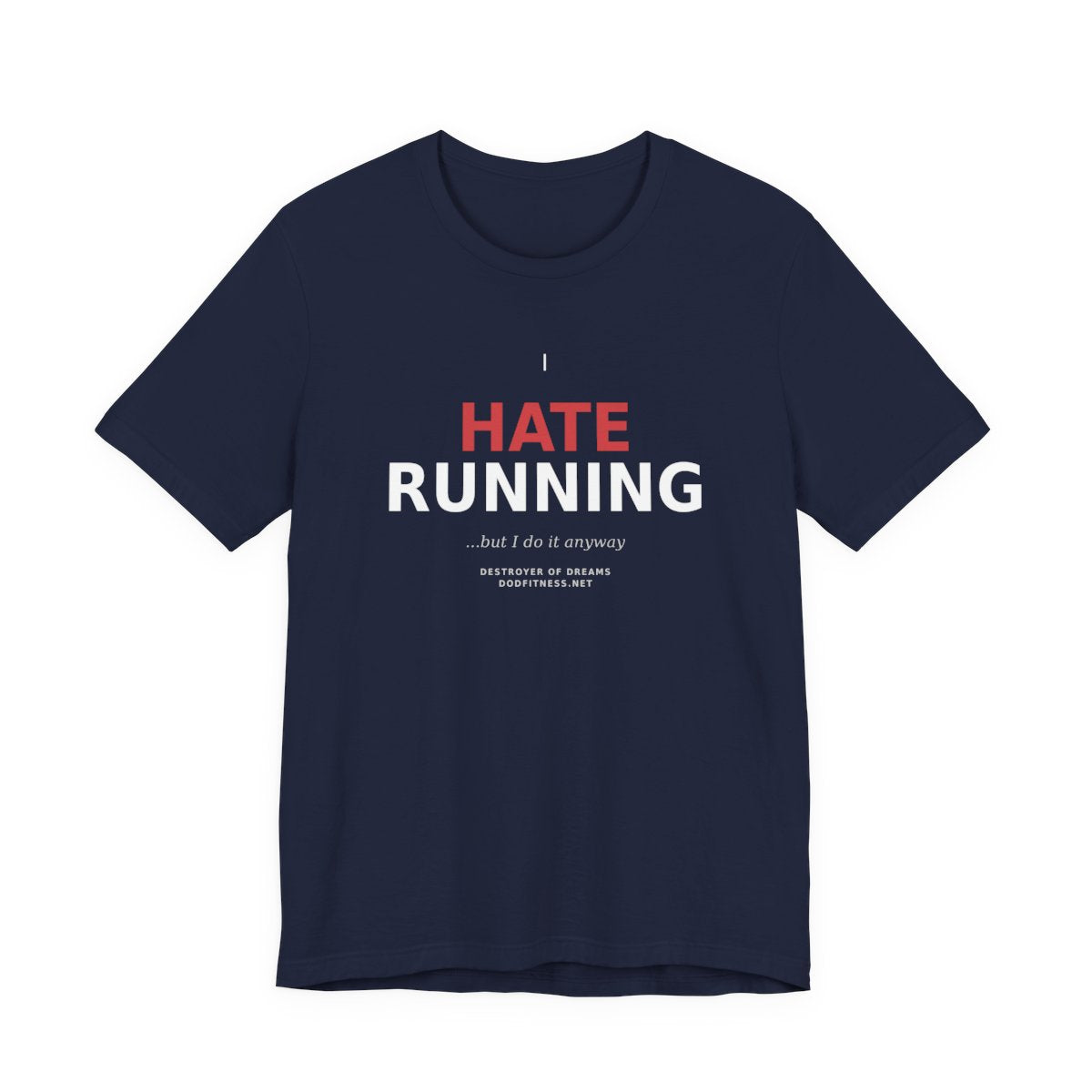 Still Not Running - Anti Cardio Mens Tee in Navy