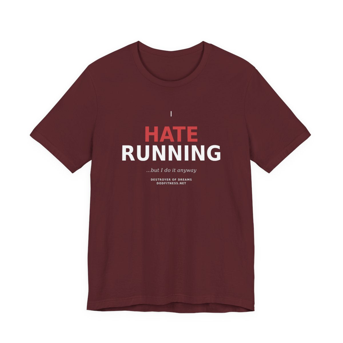 Still Not Running - Anti Cardio Mens Tee in Maroon