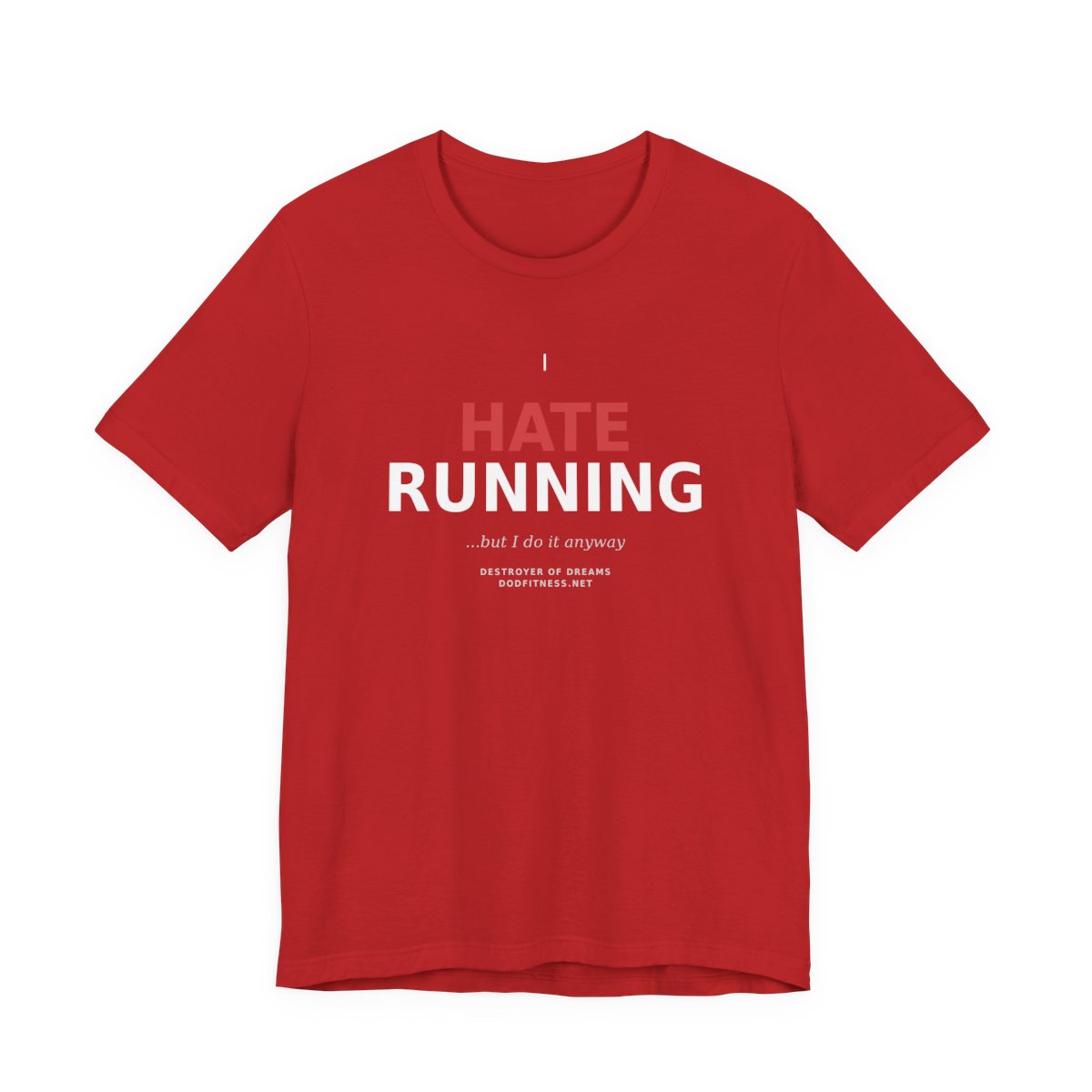 Still Not Running - Anti Cardio Mens Tee in Red