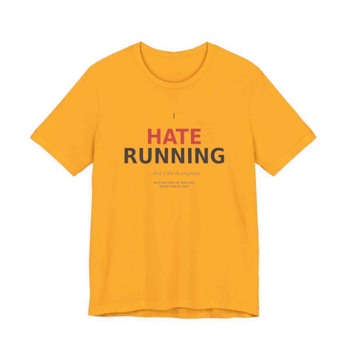 Still Not Running - Anti Cardio Mens Tee in Gold