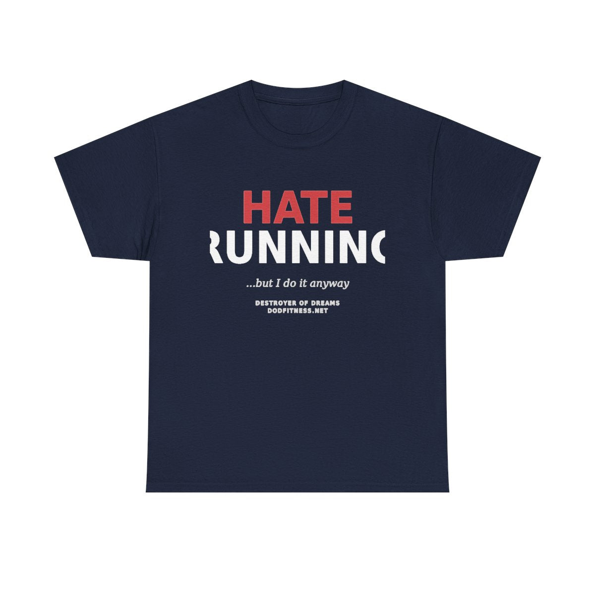 Still Not Running - Anti Cardio Womens Tee in Navy