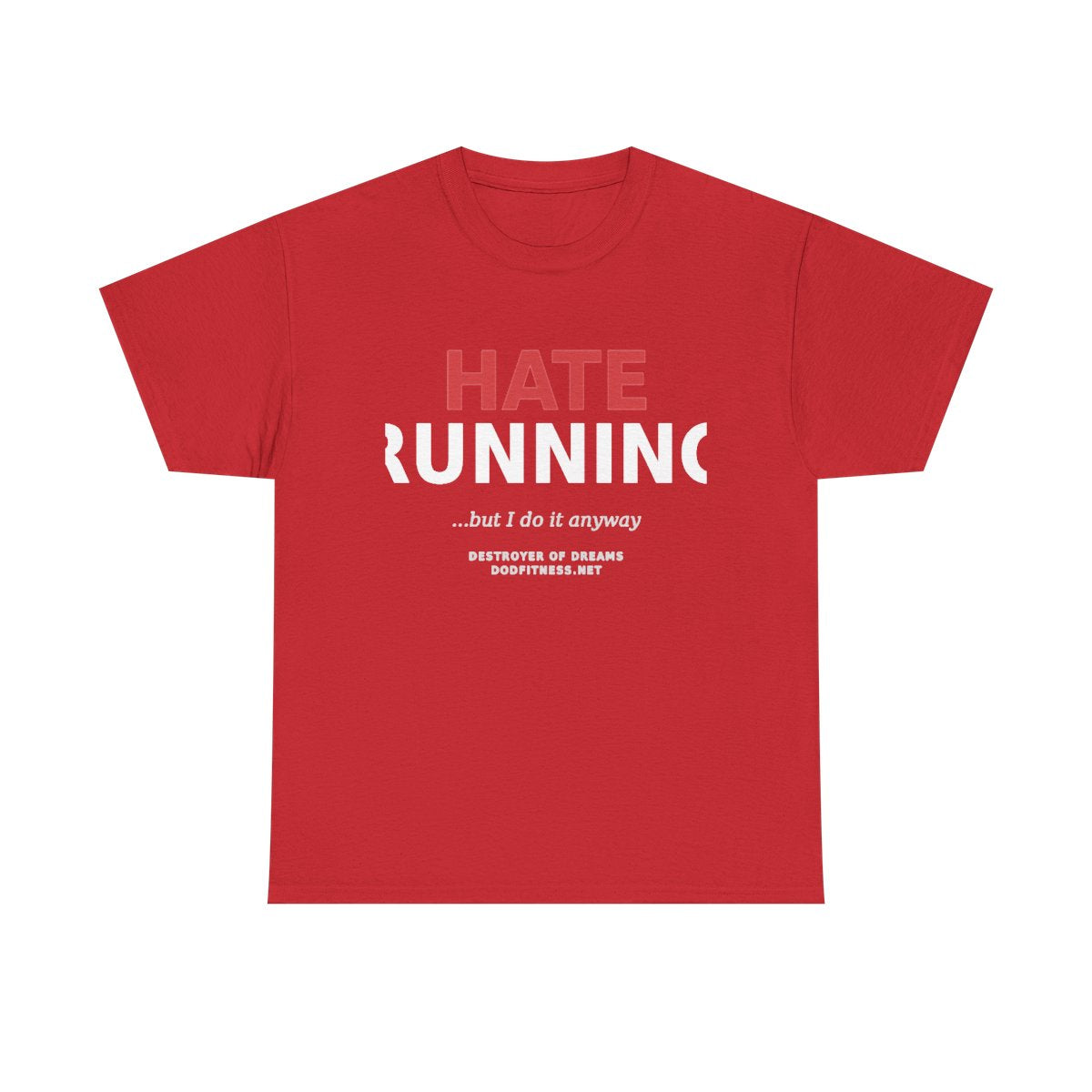 Still Not Running - Anti Cardio Womens Tee in Red