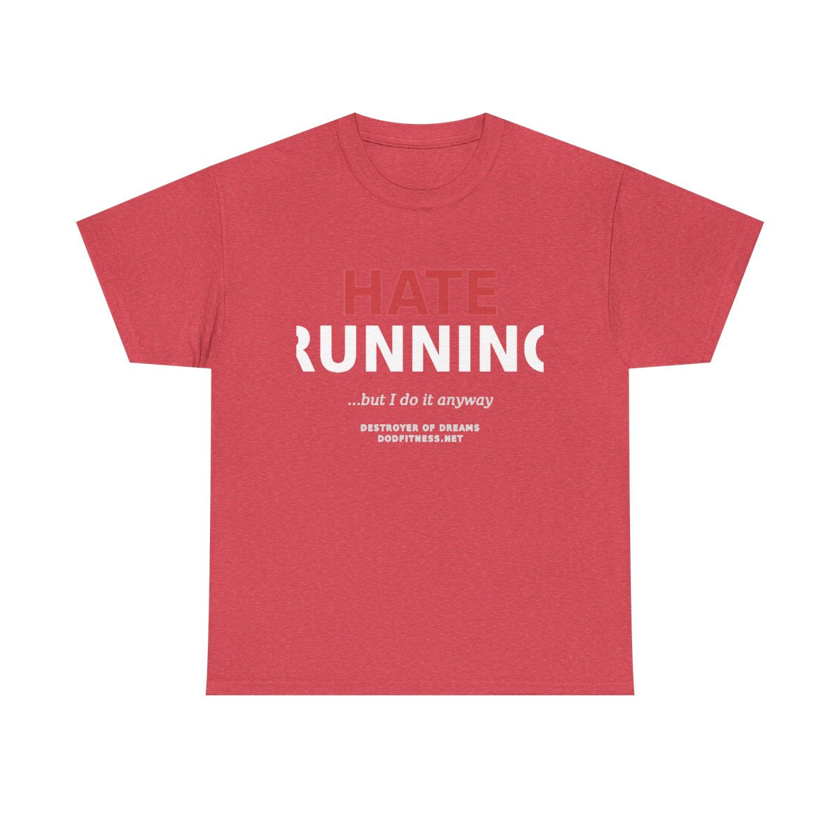 Still Not Running - Anti Cardio Womens Tee in Heather Red