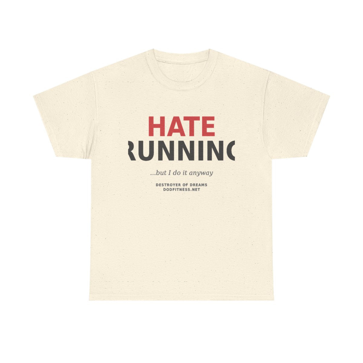 Still Not Running - Anti Cardio Womens Tee in Natural