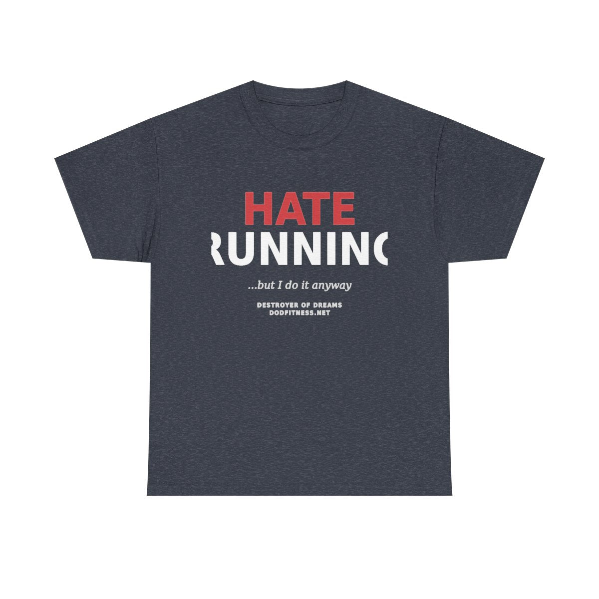 Still Not Running - Anti Cardio Womens Tee in Heather Navy