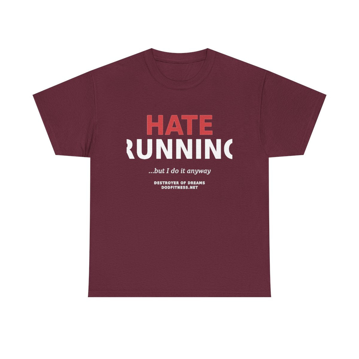 Still Not Running - Anti Cardio Womens Tee in Maroon