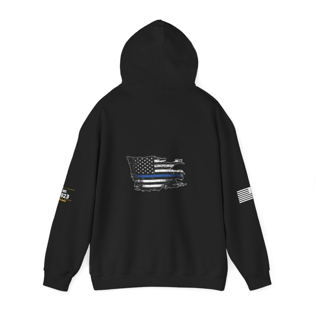 Thin Blue Line hoodie - funny gym hoodie by DoD Fitness