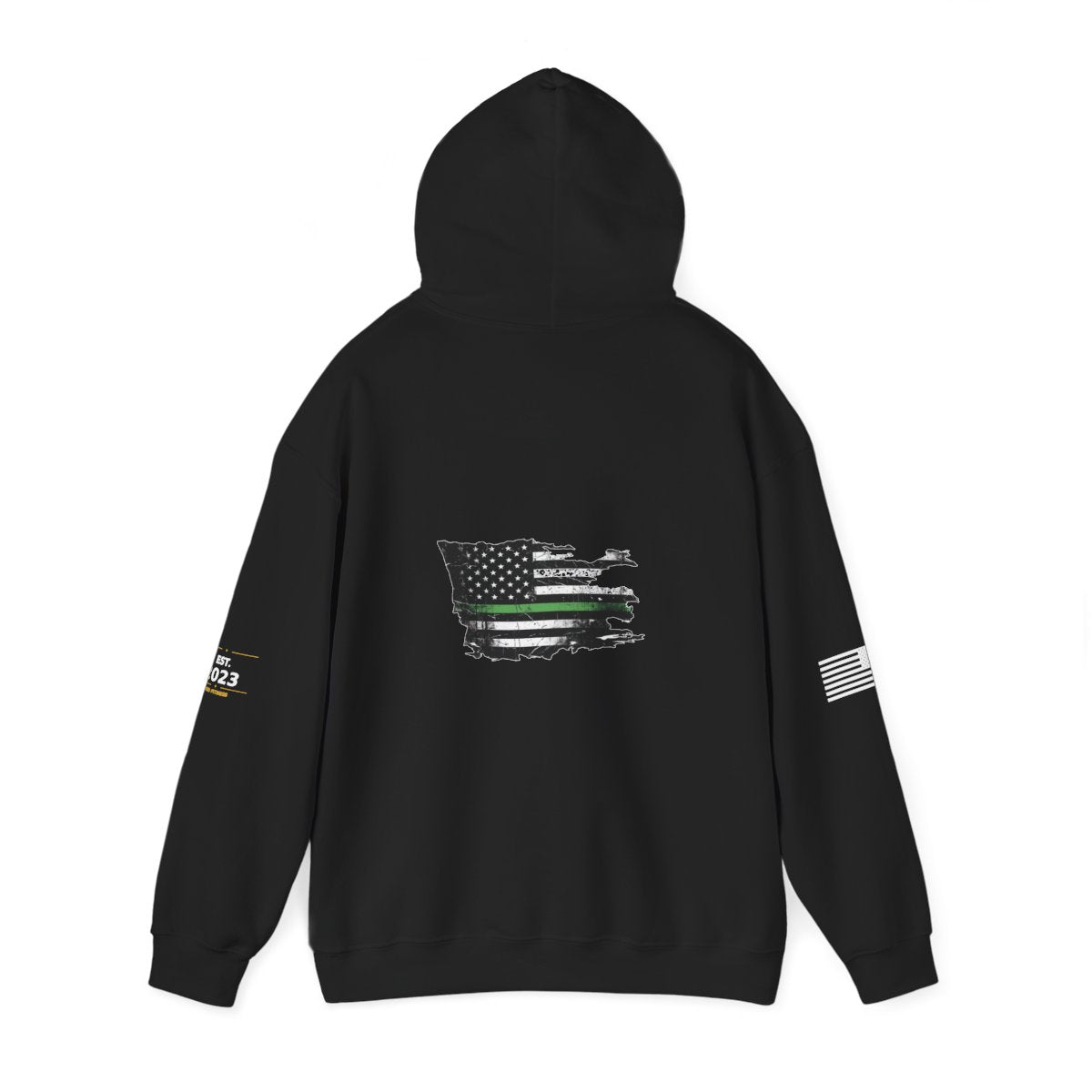 Thin Green Line hoodie - funny gym hoodie by DoD Fitness