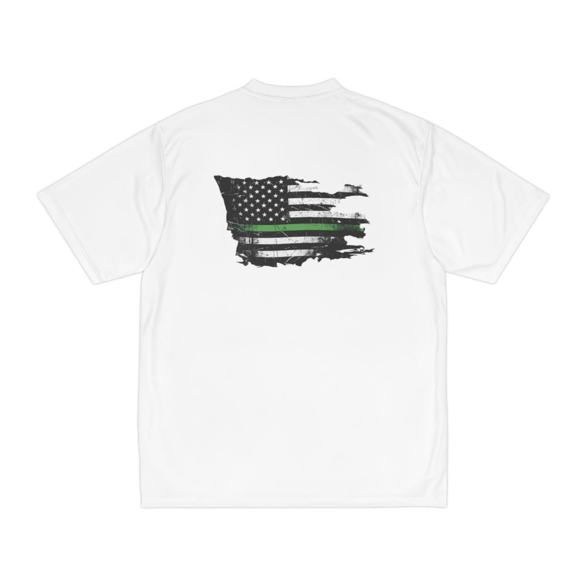 Thin Green Line moisture wicking shirt - funny gym shirt by DoD Fitness