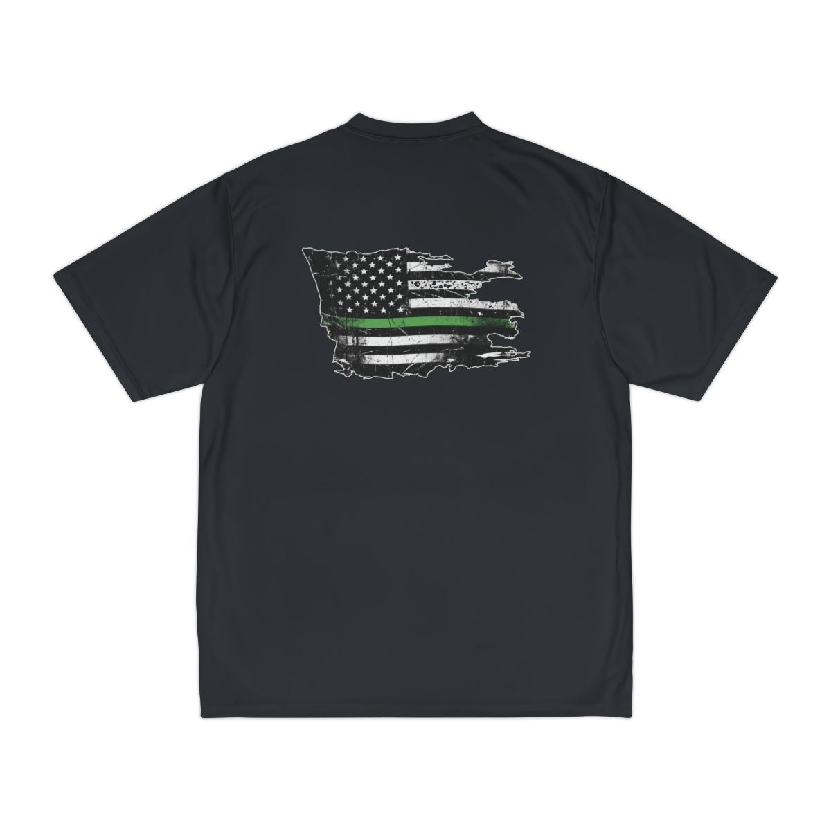 Thin Green Line moisture wicking shirt - funny gym shirt by DoD Fitness