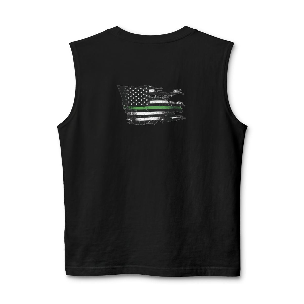 Thin Green Line stringer tank - funny gym shirt by DoD Fitness