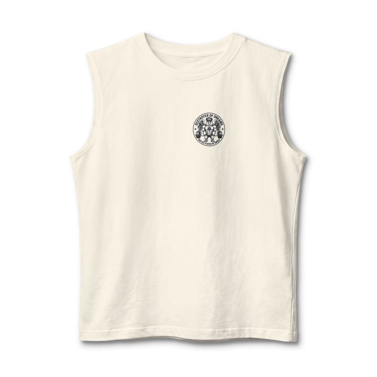 Thin Green Line stringer tank in Natural - funny gym shirt by DoD Fitness