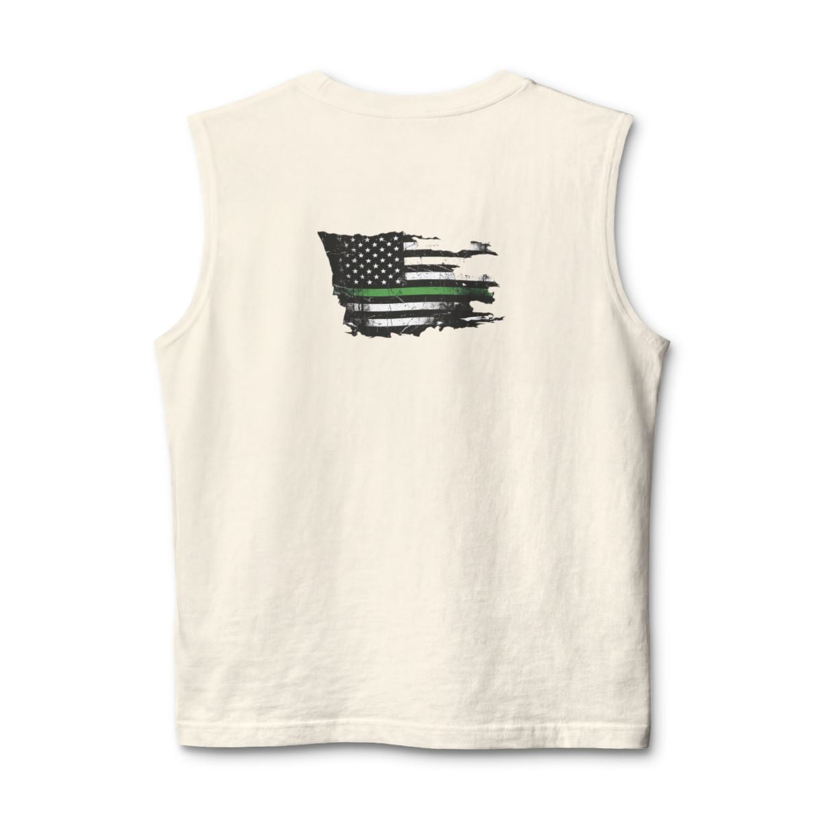 Thin Green Line stringer tank - funny gym shirt by DoD Fitness