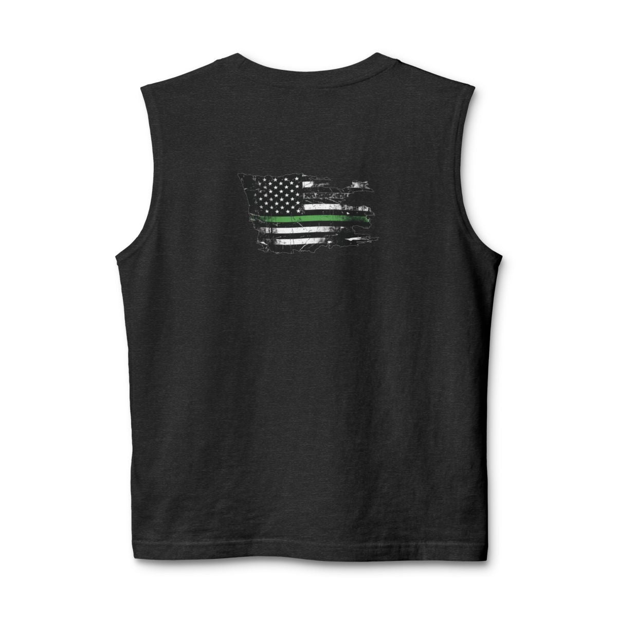 Thin Green Line stringer tank - funny gym shirt by DoD Fitness