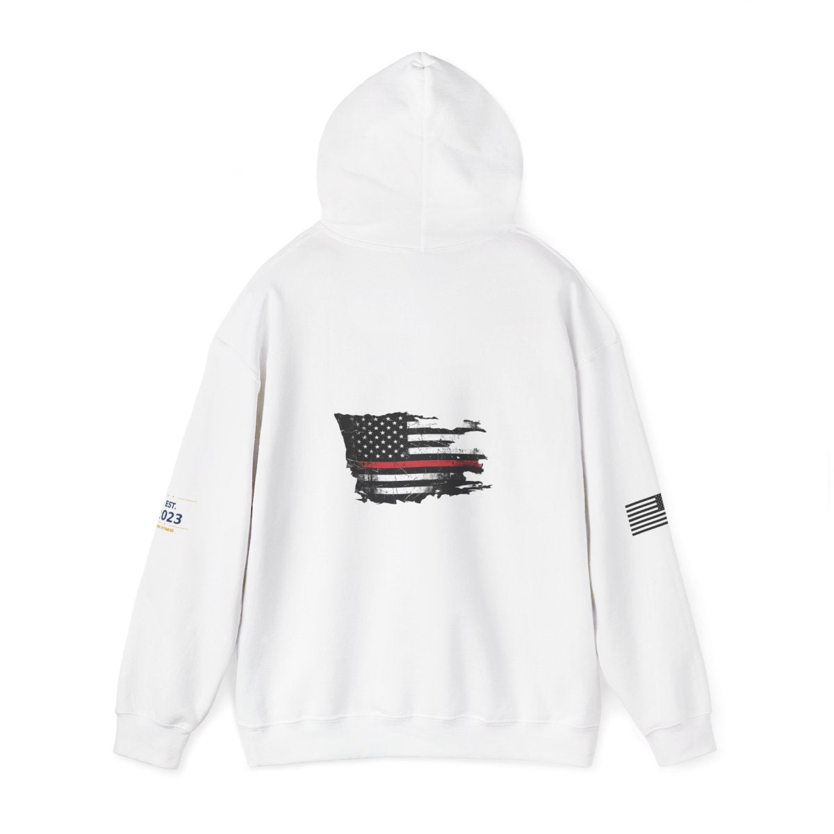 Thin Red Line hoodie - funny gym hoodie by DoD Fitness