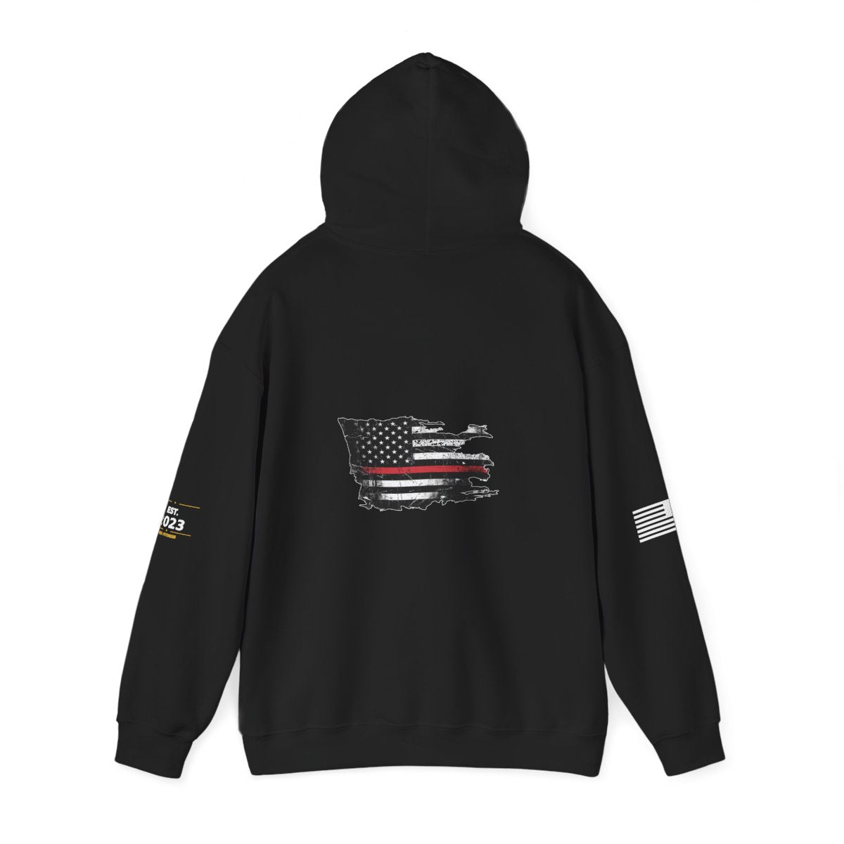 Thin Red Line hoodie - funny gym hoodie by DoD Fitness