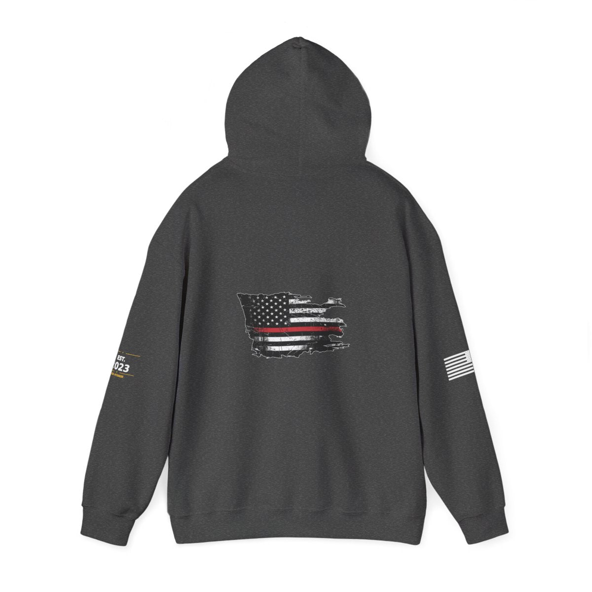 Thin Red Line hoodie - funny gym hoodie by DoD Fitness