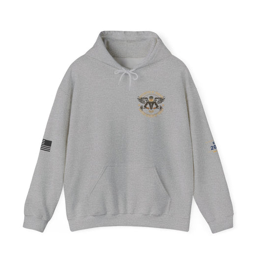 United We Serve - Military hoodie in Sport Grey - funny gym hoodie by DoD Fitness