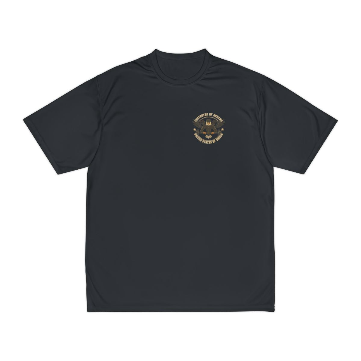 United We Serve - Military moisture wicking shirt in Black - funny gym shirt by DoD Fitness