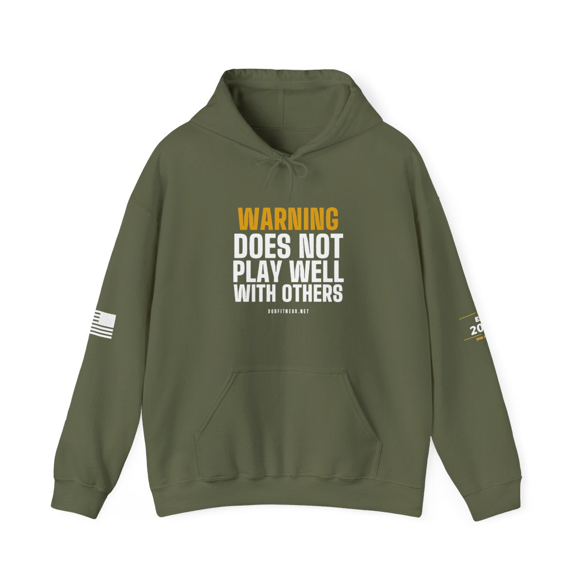 DoD Fitness - Warning Label Hoodie