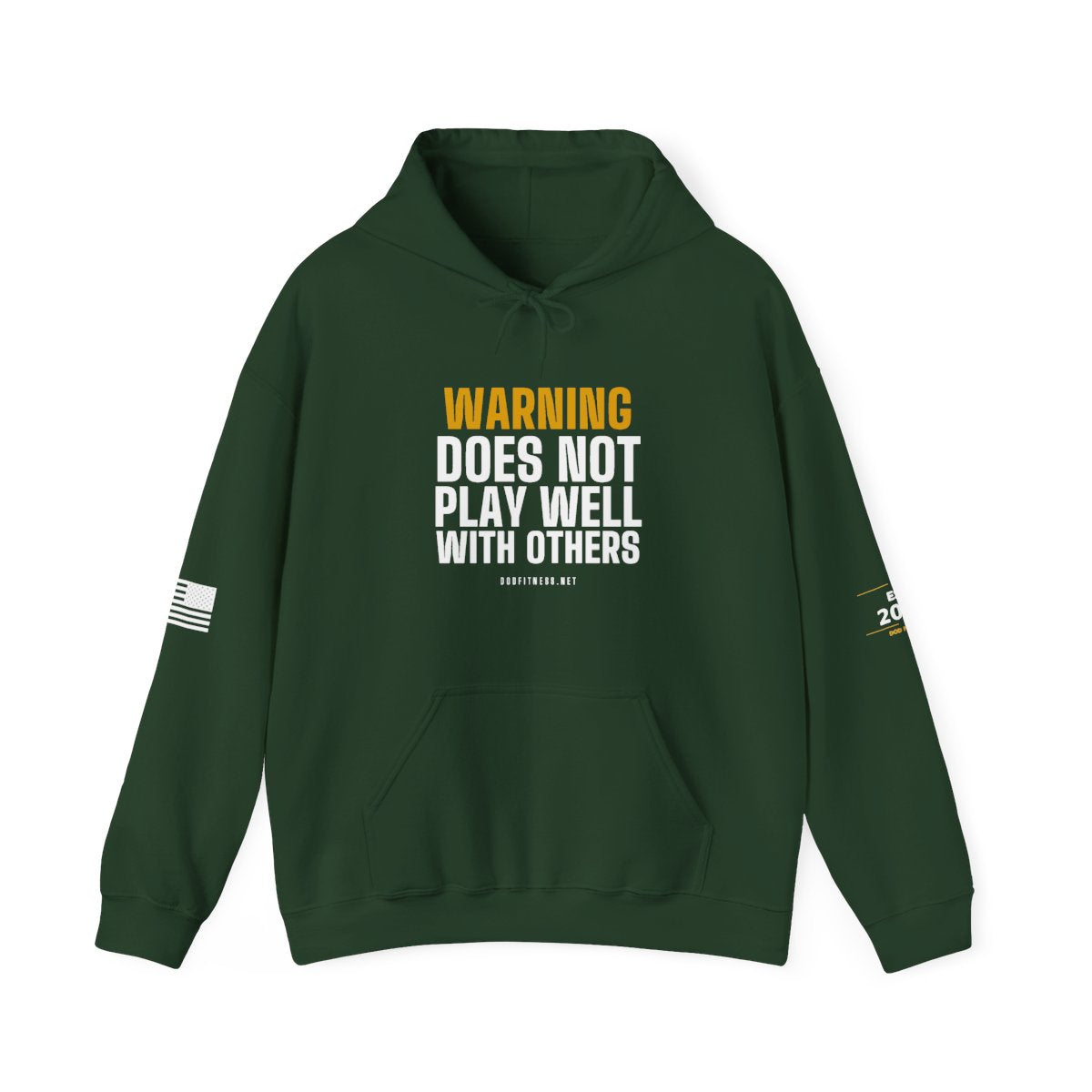 DoD Fitness - Warning Label Hoodie